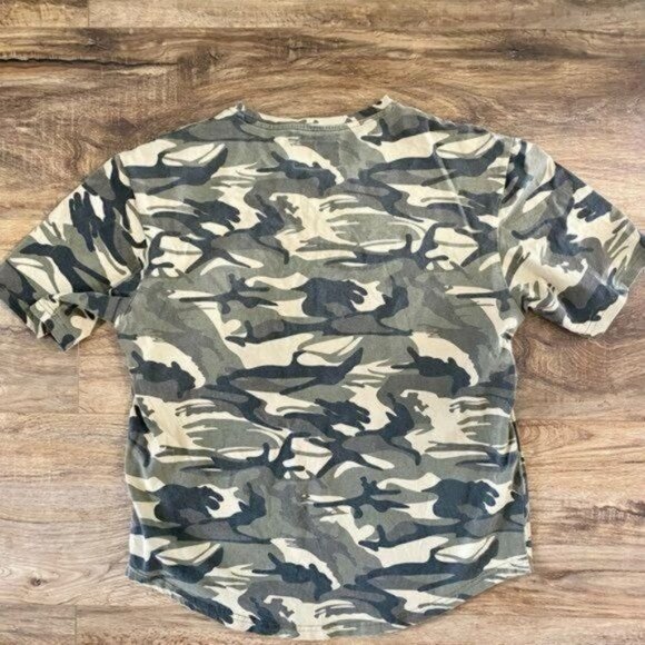 MMA COUTURE U.Kraft Signature Fighter Muscle tee Camo Neon Yellow Size S EUC - Picture 4 of 8